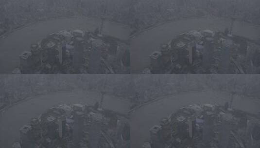 上海中心大厦观光厅俯拍上海高清在线视频素材下载