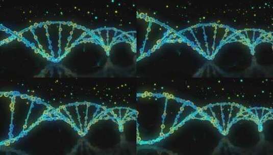 4K数字DNA医学动画基因工程背景高清在线视频素材下载