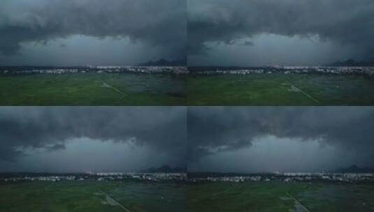 桂林水平雷暴积雨云气候高清在线视频素材下载