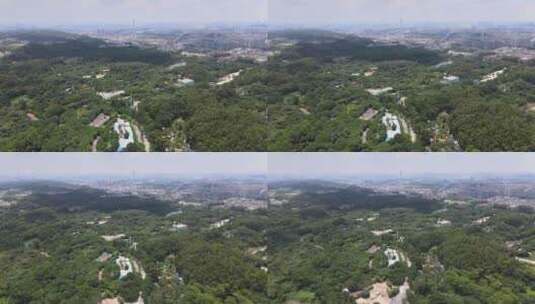 广州长隆野生动物园航拍高清在线视频素材下载