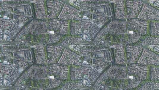 同里古镇清晨航拍高清在线视频素材下载