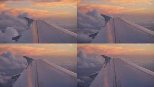 飞机云海飞行空镜高清在线视频素材下载