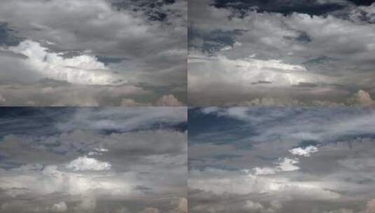 天空中的可变云和混合云移动高清在线视频素材下载
