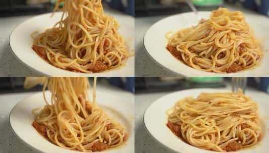 意大利美食意大利面4K高清在线视频素材下载