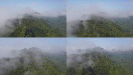 安徽黄山云雾缭绕实拍视频高清在线视频素材下载