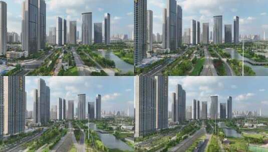 武汉绿城住宅高清在线视频素材下载