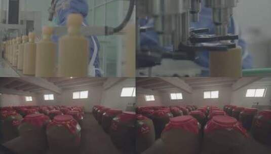 白酒加工生产高清在线视频素材下载