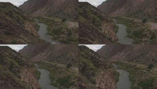 4K格兰德河的空中镜头高清在线视频素材下载