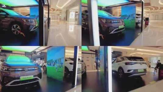 商场的新能源汽车专卖店高清在线视频素材下载