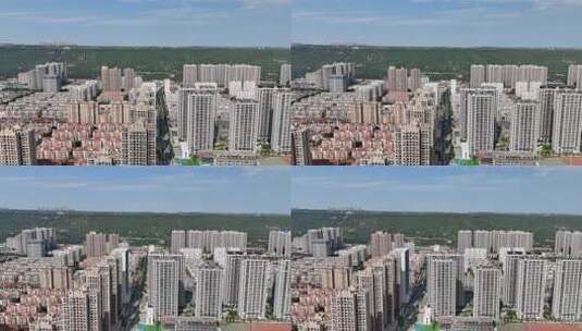 陕西城市建设城市发展航拍高清在线视频素材下载