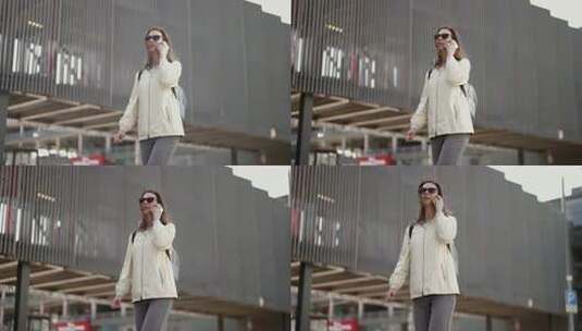 一个成年女性随时准备保持联系高清在线视频素材下载