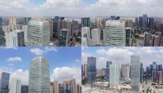 城市天际线建筑群佛山新凯广场高清在线视频素材下载