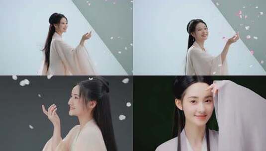 唯美古装女子高清在线视频素材下载