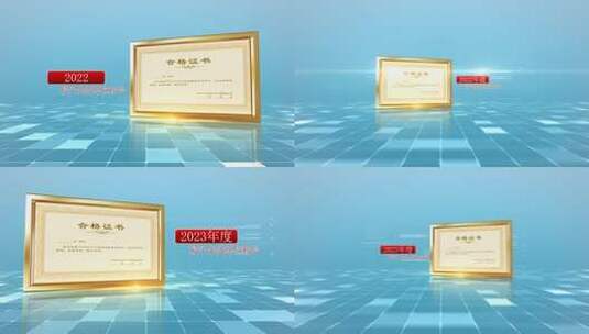 奖牌证书 专利 等 AE模板高清AE视频素材下载