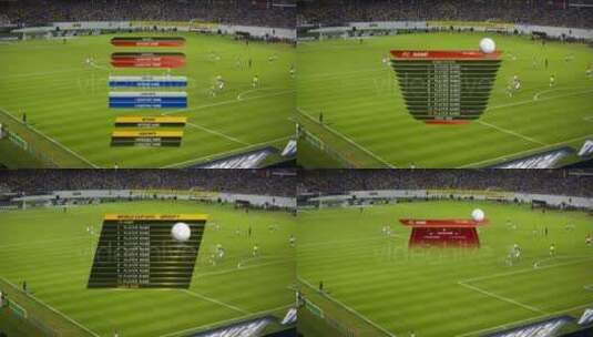 足球体育频道比赛素材包AE模板高清AE视频素材下载