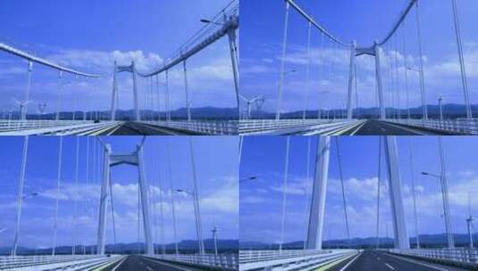 大桥上行驶高清在线视频素材下载