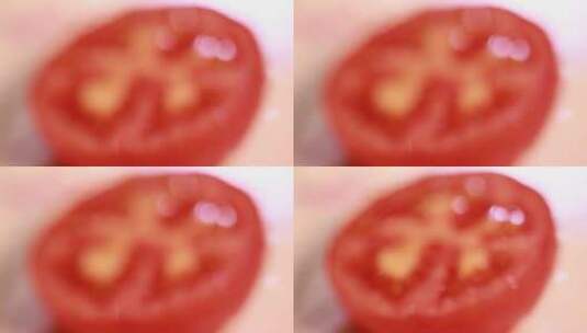 微距西红柿瓤西红柿籽 (8)高清在线视频素材下载