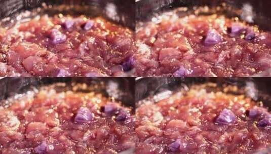 熬粥 做饭 养胃 紫薯粥 银耳羹 (53)高清在线视频素材下载