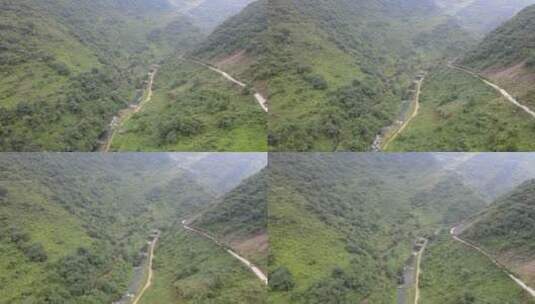 贵州 酒厂 山区 大山 河流 森林 溪水 乡村高清在线视频素材下载