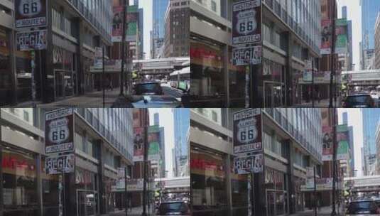 美国伊利诺斯州的66号公路高清在线视频素材下载