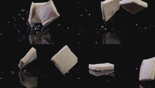 豆腐 水豆腐 豆制品高清在线视频素材下载