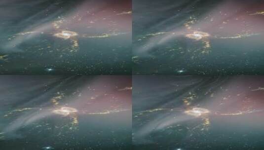 超新星在空间中的形状高清在线视频素材下载