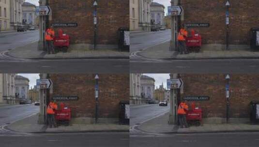 街道十字路口高清在线视频素材下载