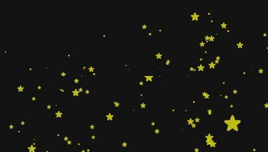 小星星上升动画带通道高清在线视频素材下载