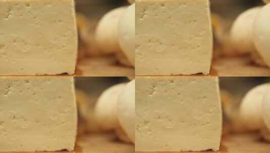 蛋白质氨基酸美食豆腐豆泡高清在线视频素材下载