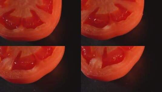 微距番茄种子番茄果肉高清在线视频素材下载