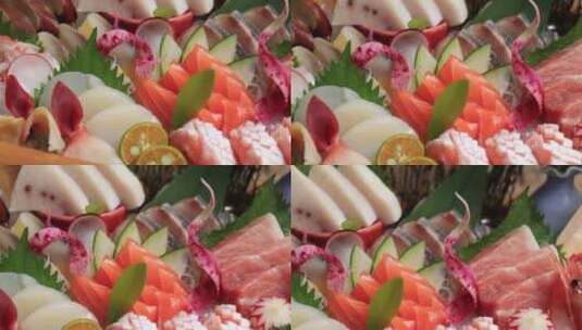日本料理刺身高清在线视频素材下载
