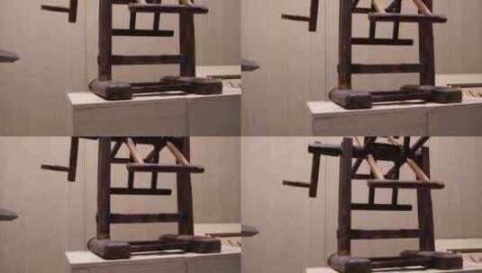 【镜头合集】纺车纺织机制造机编制古代 ~高清在线视频素材下载