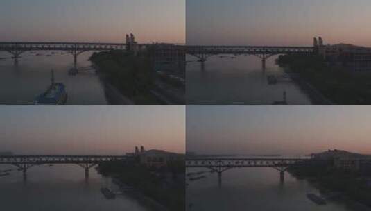 南京长江大桥航拍素材高清在线视频素材下载