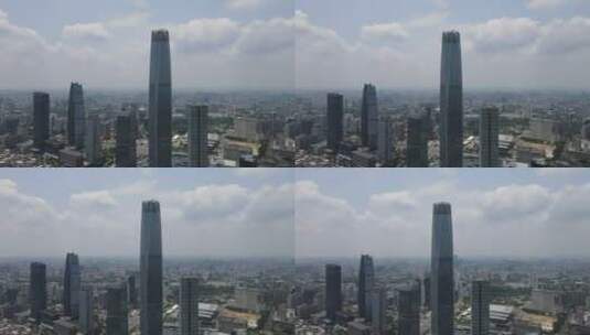 东莞第一高楼航拍高清在线视频素材下载