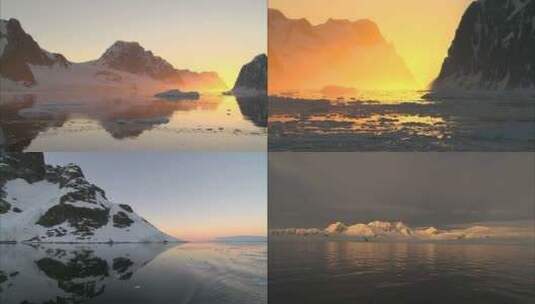 黄昏夕阳下的美景高清在线视频素材下载