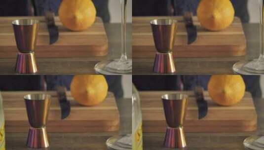 金属搅拌机里的龙舌兰酒高清在线视频素材下载