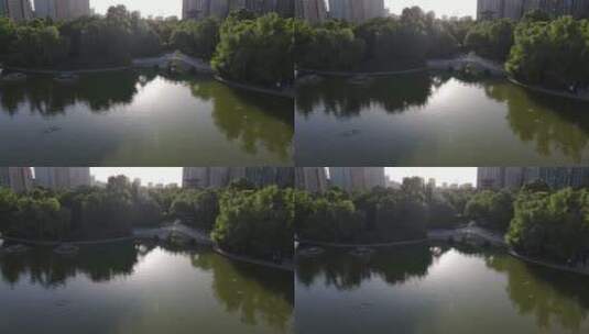 西安城市宣传丰庆公园3高清在线视频素材下载