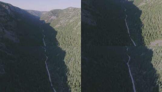 峡谷和森林高清在线视频素材下载