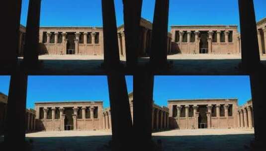 埃及荷鲁斯神庙高清在线视频素材下载