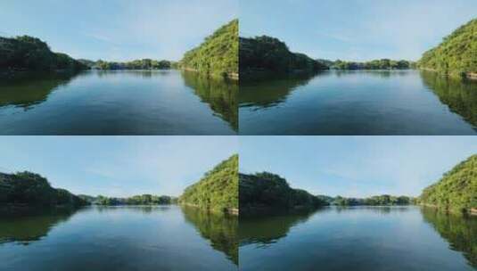 广西桂林两江四湖风景天空之镜 湖泊水库高清在线视频素材下载