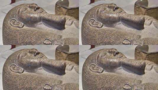 古埃及展品来自开罗古埃及博物馆高清在线视频素材下载