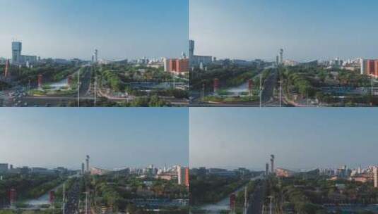 北京 国家体育场和中轴路 延时高清在线视频素材下载