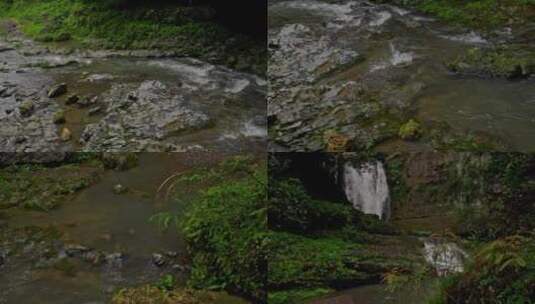 4K高清相机拍摄山涧小溪潺潺流水高清在线视频素材下载