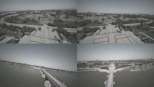北京卢沟桥宛平城直升机航拍资料高清在线视频素材下载