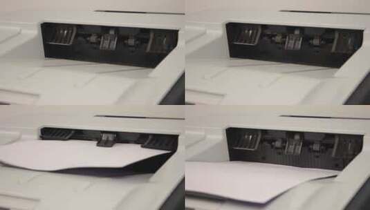 打印机打印文件高清在线视频素材下载