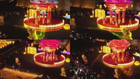 隋唐洛阳城九洲池古风演出高清在线视频素材下载
