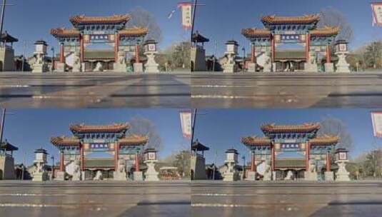 高清实拍北京通州漕运码头历史古迹自然风光高清在线视频素材下载