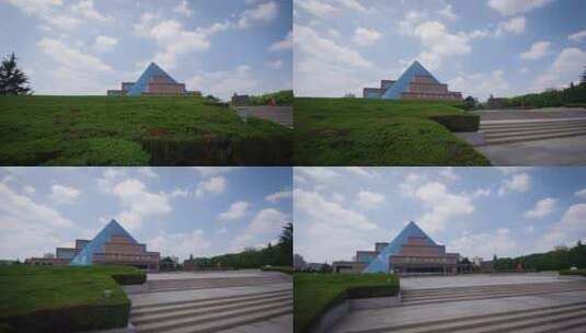 龙华烈士纪念馆外景高清在线视频素材下载