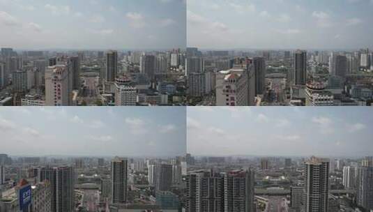 广西南宁城市高楼交通航拍高清在线视频素材下载