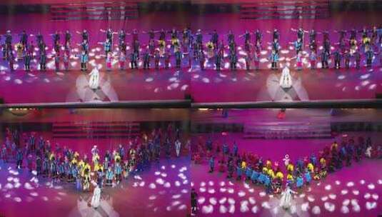 4K拍摄贵州望谟县三月三夜间民族舞蹈活动高清在线视频素材下载